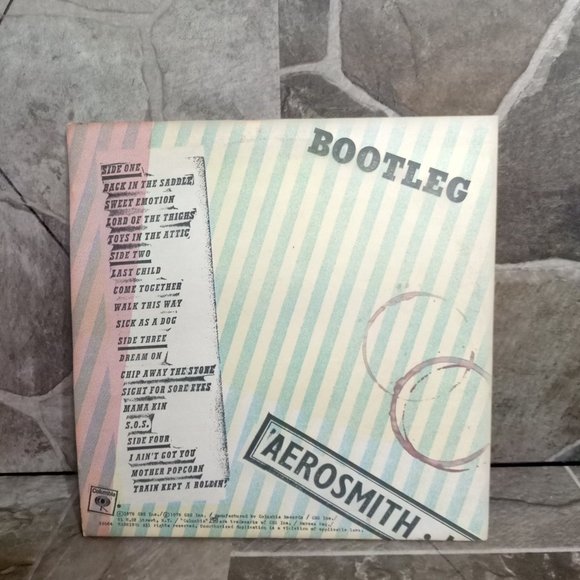 Aerosmith Live! Bootleg 2 LP Vinyl Records NM Condition PC2-35564 1978 - Picture 4 of 8